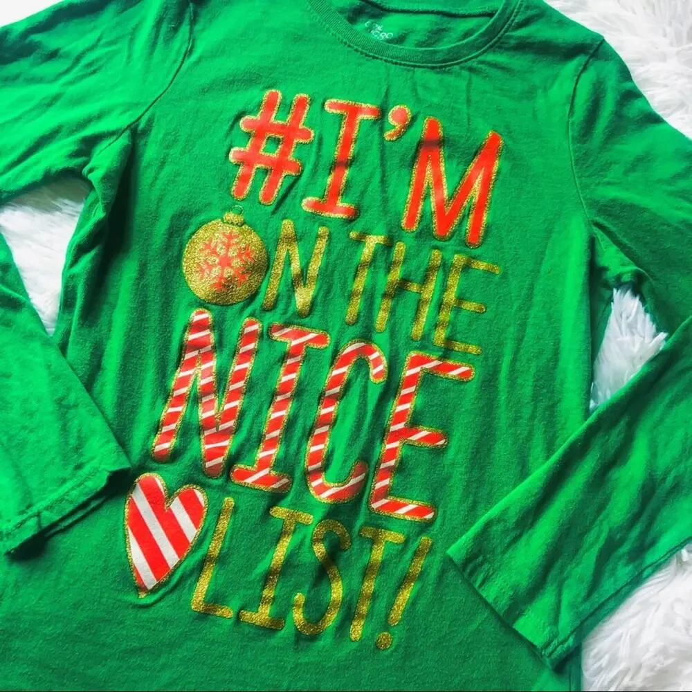 THE CHILDREN'S PLACE • I’m On The Nice List Christmas Tee